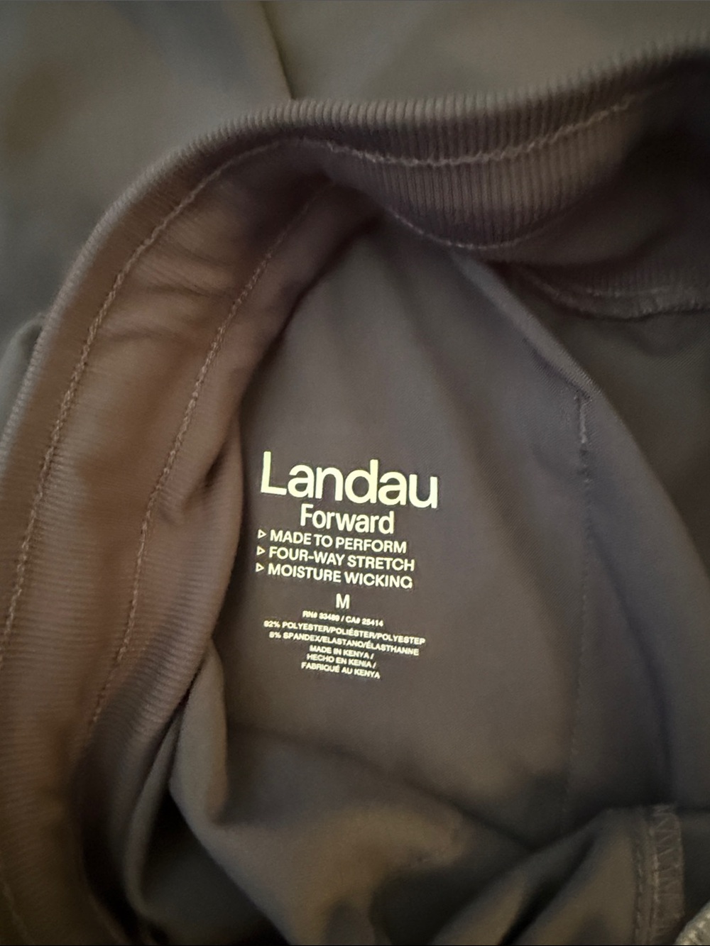 LANDAU Grey Women's V-Neck Scrub Top & Jogger Set - Picture 2 of 7